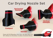 Car Drying Nozzle for Milwaukee Leaf Blower Models 3017-20 and M18 FBLG3
