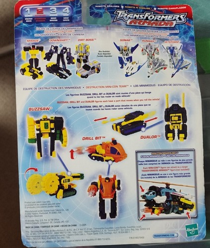 OLD '02 TRANSFORMERS ARMADA SET: BUZZSAW-DRILL BIT-DUALOR, READ, Canadian Seller - Picture 2 of 4