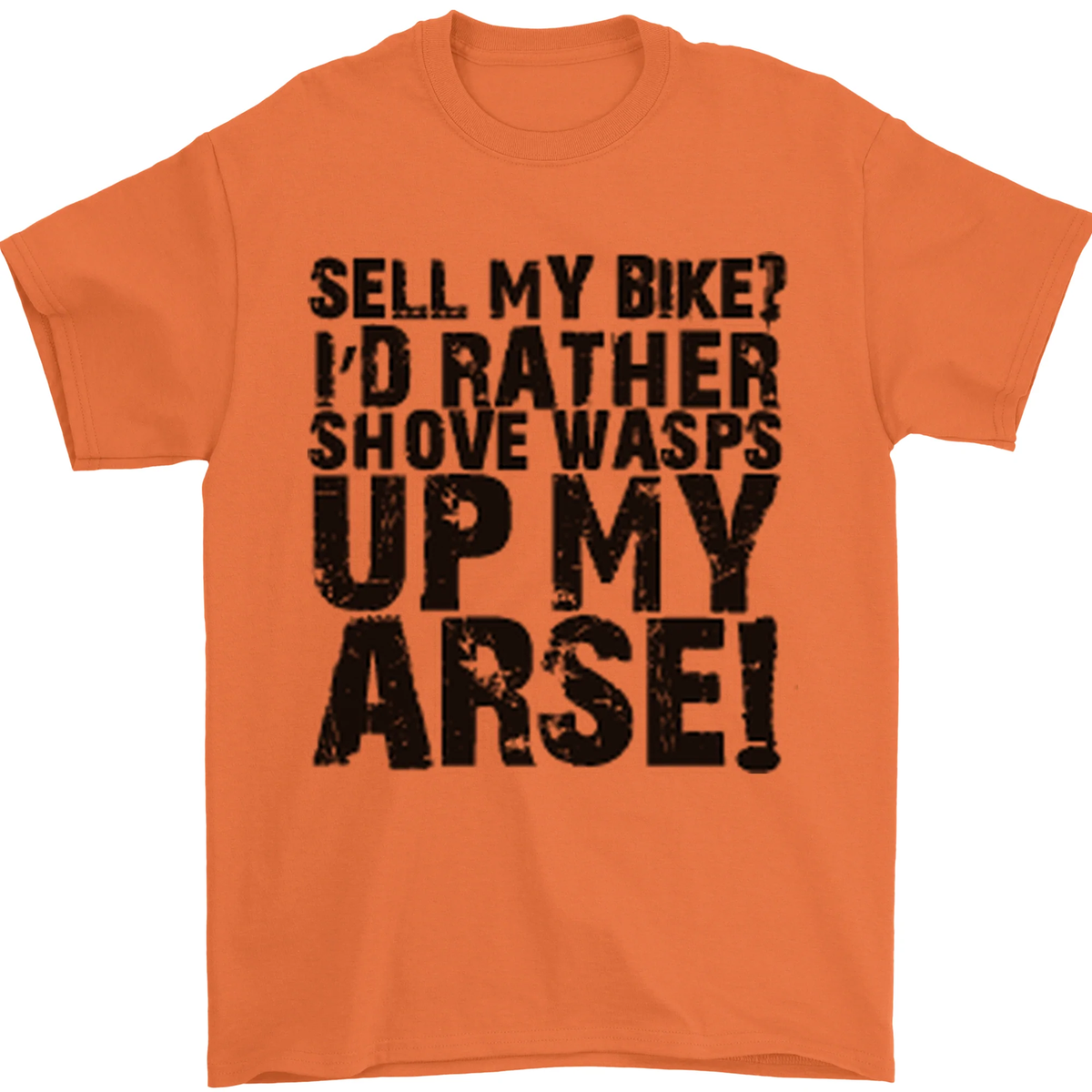 T-shirt Ciclismo Divertente: "Vendo La Mia Bici?" – Gildan Cotone, Uomo, Nera