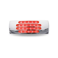 TLED-FTCR 2x6" Flatline Clear Red Trailer LED (22 Diodes)