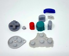 10 Piece Nintendo GameCube OEM Controller Replacement Buttons  Pads Tested