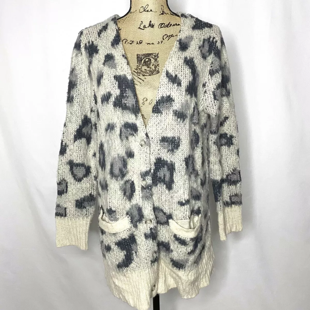 Cow top print cardigan