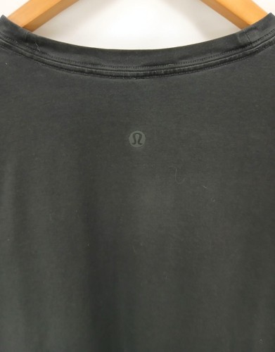 Lululemon Crew Neck Long Sleeve Loose T- Shirt Black Women's Size 8 - Picture 4 of 5
