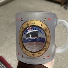 Titanic Museum Frosted Pictural Souvenir Cup Made in USA