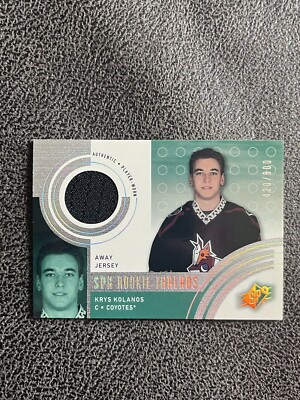 2001-02 SPX Rookie Threads Krys Kolanos #151 JERSEY RC #420/800
