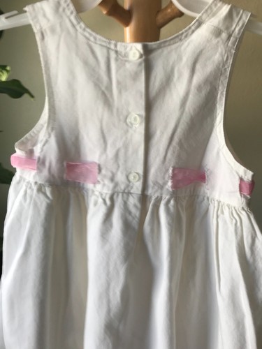 Little Girl's B.T. Kids Size 6 White Floral Design 100% Cotton Summer Dress - Picture 6 of 6