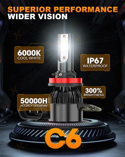 Kit combinado de bombillas de faros LED XWQHJW para Subaru WRX 2014-2020 haz alto y bajo - Imagen 7 de 11