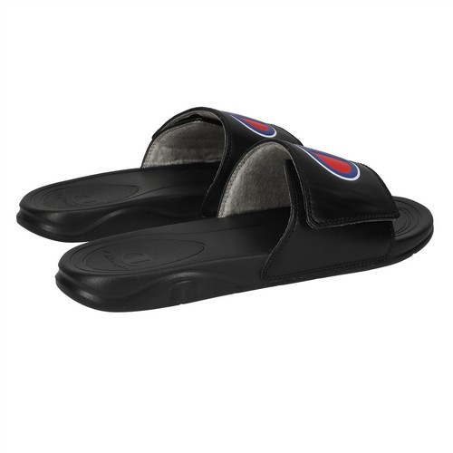 Champion Mujer Negro Mega Slide Sandalia Ajustable Sin Cordones Unisex Zapato Talla 8 - Imagen 3 de 5