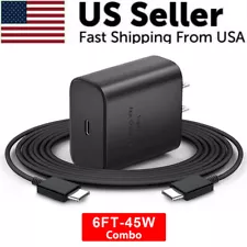 45W Super Fast Charging Adapter Charger for Samsung Galaxy S22 S23 + Ultra A54