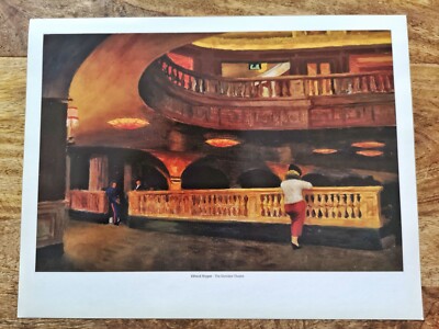 EDWARD HOPPER: The Sheridan Theatre | Poster Kunstdruck | 36 x 28 cm