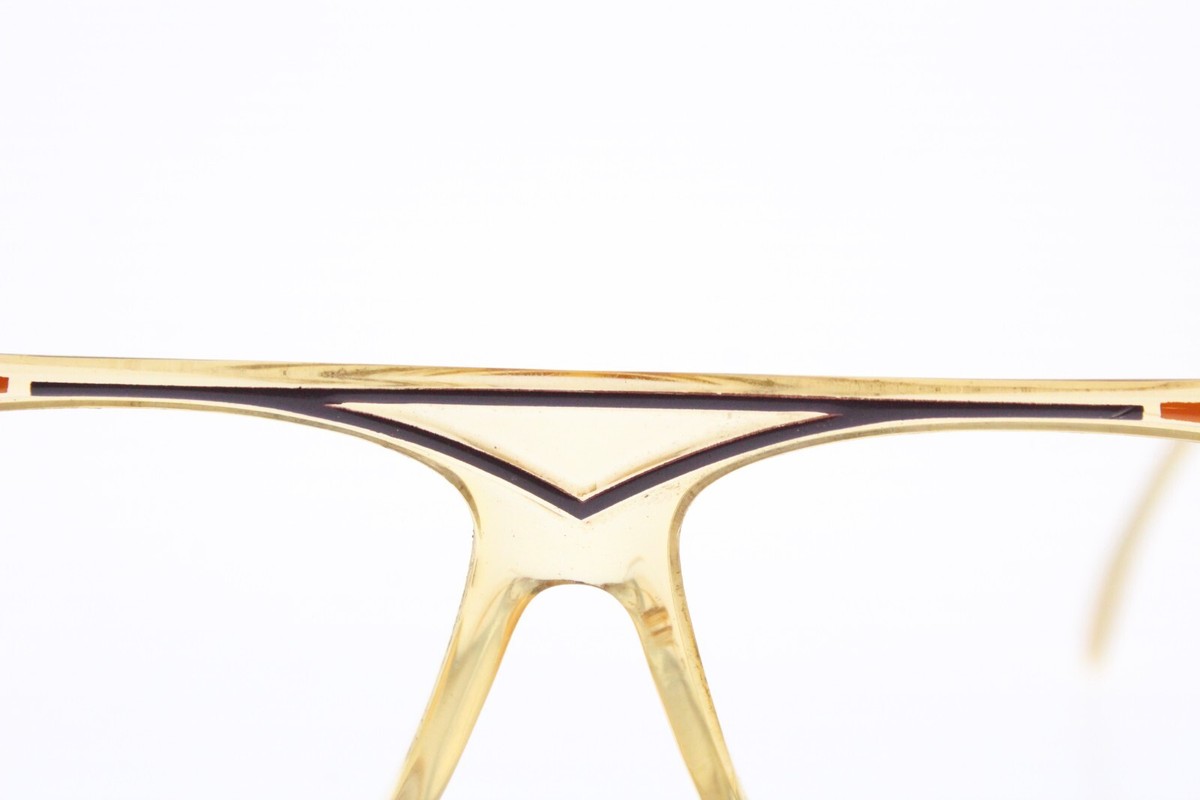 RARE! Cazal 853 Sunglasses Frames Clear/Orange/Purple/White Metal