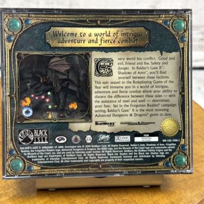 Baldur's Gate II 2 Shadows of Amn Collectors Edition PC Game [4 CD