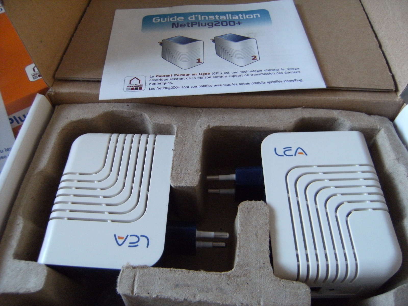 Adaptateur Ethernet CPL LEA NetPlug200+ en pack de 2 blanc - 2