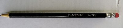 United States US Census 2010 #2 1/2 Pencil Black Sharpened