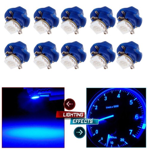 50pcs T5 B8.4D 5050 Car Indicator Gauge Cluster Dashboard Light Car Accessories - Picture 6 of 12