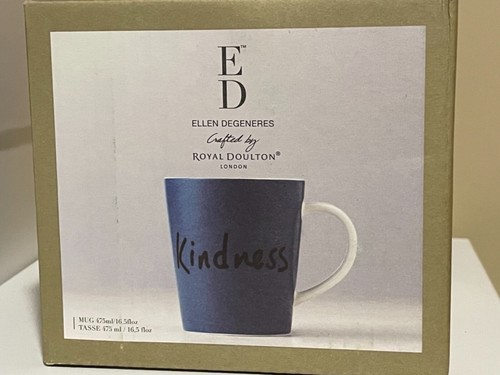 Royal Doulton ED ELLEN DEGENERES * Blue KINDNESS * COFFEE / TEA MUG # 40026485 - Picture 2 of 4