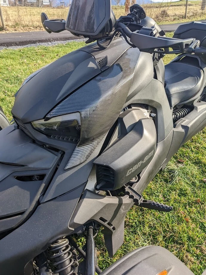 Plastic Carbon Fiber Pattern Fairing Panels can-am ryker - Image 4 of 4