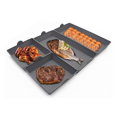 Silicone Baking Sheet Pan Set 4 Pack Nonstick Silicone Dividers，Cooking Bakin...