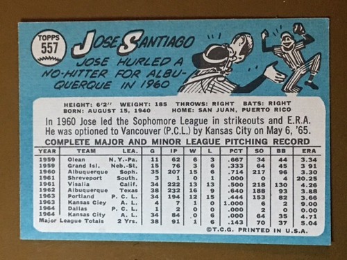 1965 Topps Baseball Singoli - Scegli la tua carta -- 371-598 -- numeri alti - Foto 291 di 357