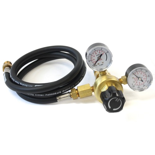 MEANLIN Argon/CO2-Durchflussmesser Mit CGA580-Anschluss – 0-4500 PSI, Mit 3 M Schlauch, Für MIG/TIG-Schweißen