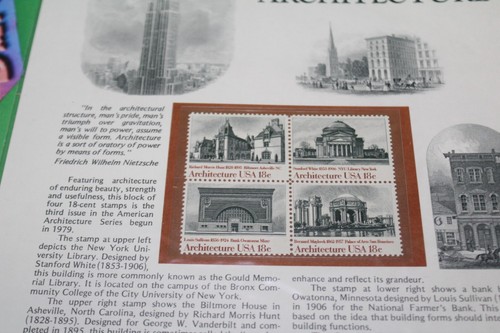 American Commemoratives American Architecture USPS Stamps 148 August 28, 1981 - Picture 4 of 5