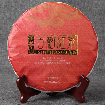 Yunnan Black Tea Dian Hong Old Tree Dianhong Feng Qing Red Black Tea Cake 357g