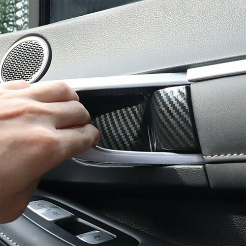 4x Carbon Fiber Interior Door Handle Bowl Cover Trim For Hyundai Sonata 2020-21 - Picture 6 of 8