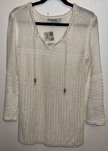 Suéter Pullover Malla Por Diseño Para Mujer Talla Pequeña Marfil’s - Imagen 5 de 9