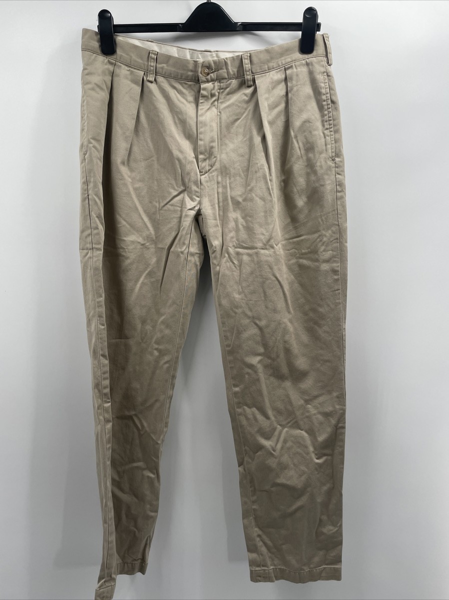 Polo by Ralph Lauren Classic Fit Pleat Front Khaki Twill