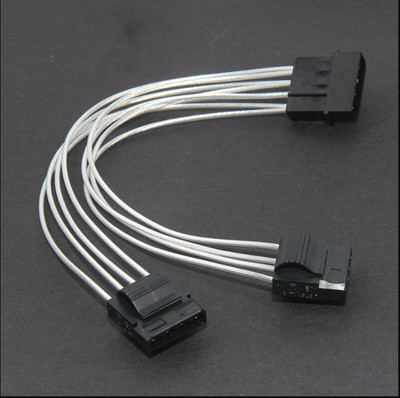 1 Stck. 18 AWG 4-polig auf Dual 4-polig Konverterkabel 30cm für Netzteil/Adapter
