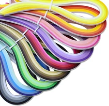 Zorfeter 9 Sets Multi-Color Quilling Paper Strips Kits 900 Strips 42 Colors, 3Mm