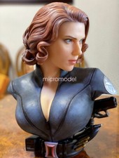 Black Widow Natasha Scarlett Johansson 1/1.5 Bust Statue Resin Model Collectible