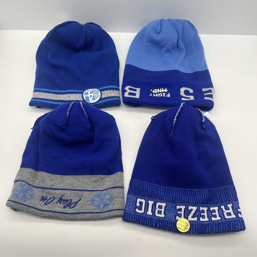 Fight MND Beanies x 4 Neale Daniher Motor Neurone Disease BF 4 5 7 10 Gold Badge - 第 4/7 張圖片