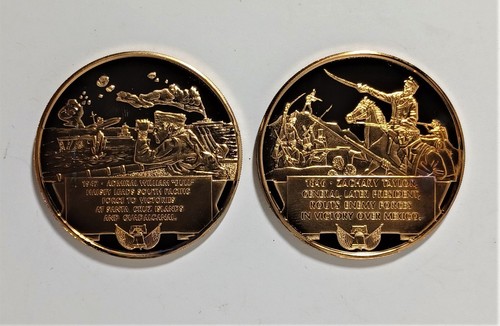 Vtg Danbury Mint Great American Halsey Taylor Bronze Medal Complete In Package - Picture 4 of 4