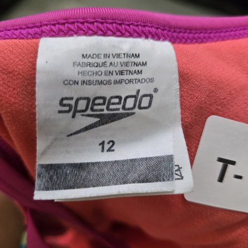 Speedo Girl Swimwear 12 Purple Blue Green Black Floral Beach READ - Picture 3 of 9