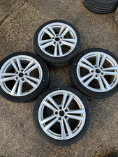 GENUINE 13-19 AUDI A3 8V S LINE 18 INCH ALLOYS WITH TYRES SET OF 4