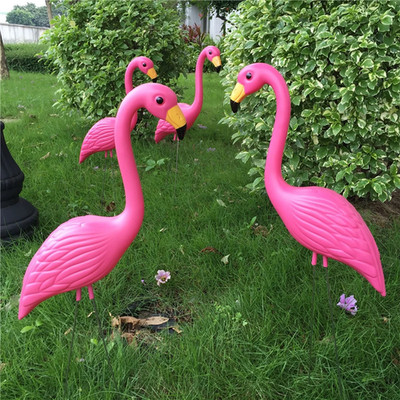 Various Lawn Ornament Pink Flamingo Ture to Nature Plastic Garden Animals Grassl