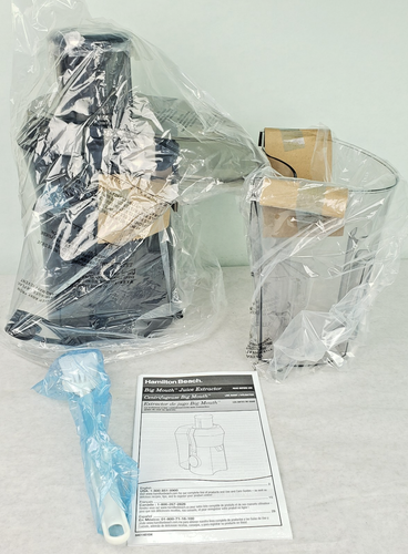NEW IN BOX Hamilton Beach Juicer Big Mouth Large 3” Feed Chute 800W Motor Black - Picture 5 of 12