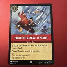 Lorcana Normal Force of a Great Typhoon Winterspell 128/204 Common NM