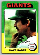 1975 Topps Baseball #31 Dave Rader Giants