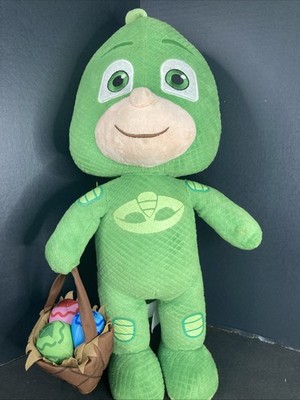 Easter Greeter Gekko with Egg Basket PJ Masks Gemmy Industries Green 20'' Plush