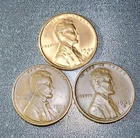Lincoln Wheat Penny Collection 1949 S 1950 S Three Coins