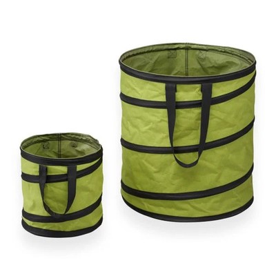 TrendLine Laub- und Grastonne Set 85 L und 15 l grün  Gartensack