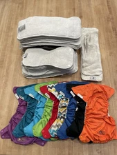 Kangacare Rumparooz Diaper Covers and Inserts, 9 Covers and 48 Inserts Total