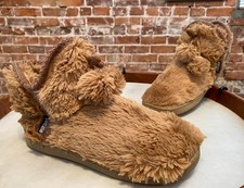 MUK LUKS Camel Brown Amira Faux Fur Slipper Boots Bootie L Large New