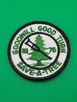 Goodwill Good Turn 1976 Save-A-Tree Patch BSA Scouts America