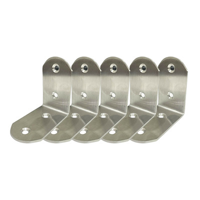 5 x Schwerlast 304 Edelstahl 65x65x38 mm Regalträger Ecke L Klammern