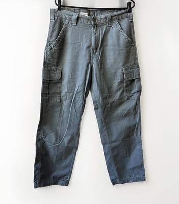 Carhartt Cargo Pants Mens 33x30 GREEN  B182 DMS Dungaree Fit Workwear Utility