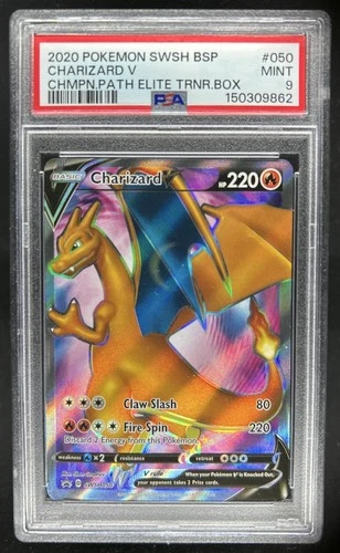 2020 Pokemon SWSH Black Star Promos Charizard V #SWSH050 PSA 9