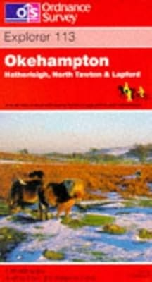 Okehampton, Hatherleigh, North Tawton and Lapford: Sheet 113 (Explorer Maps), Or